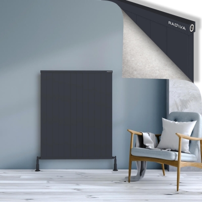 Radiva - RIO Dekoratif Alüminyum Radyatör 1200x1204 Koyu Antrasit (1)