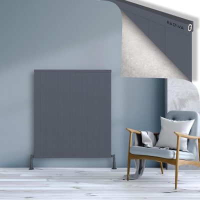 Radiva - RIO Dekoratif Alüminyum Radyatör 1200x1304 Antrasit