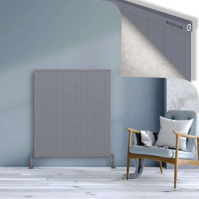 Radiva - RIO Dekoratif Alüminyum Radyatör 1200x1304 Gri