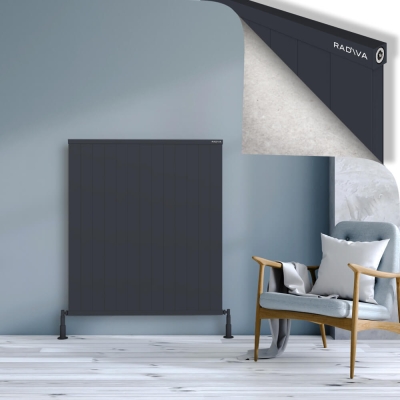 Radiva - RIO Dekoratif Alüminyum Radyatör 1200x1304 Koyu Antrasit - 400