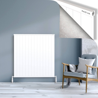 Radiva - RIO Dekoratif Alüminyum Radyatör 1200x1404 Beyaz
