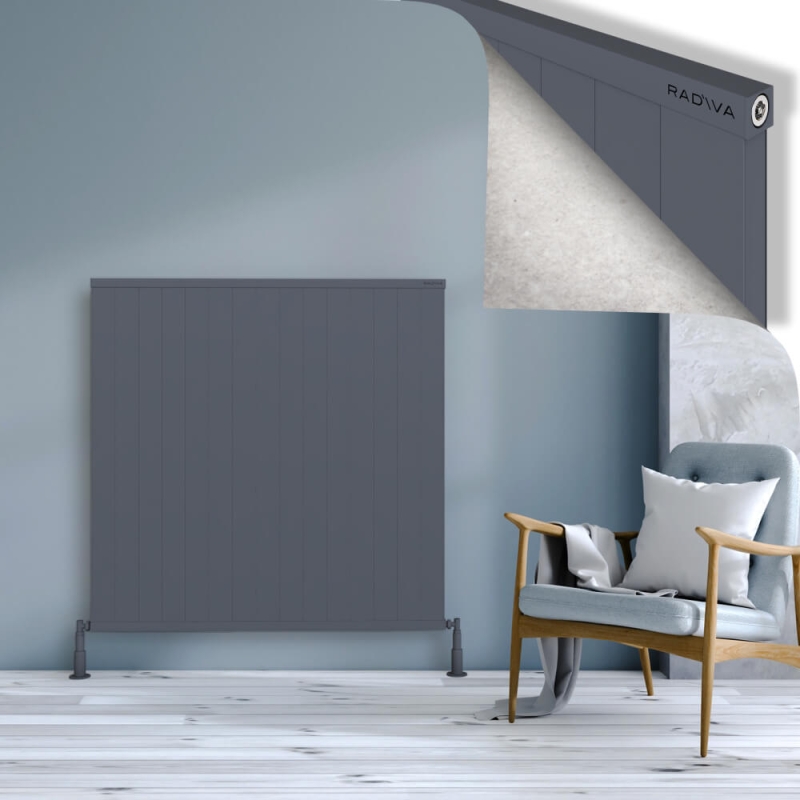 RIO Dekoratif Alüminyum Radyatör 1200x1504 Antrasit - 2RIO12001504B2TS