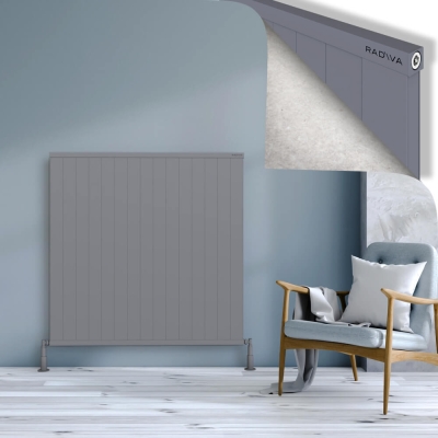 Radiva - RIO Dekoratif Alüminyum Radyatör 1200x1504 Gri