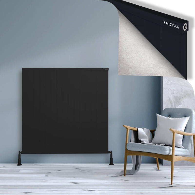 RIO Dekoratif Alüminyum Radyatör 1200x1504 Siyah - 2RIO12001504B3TS