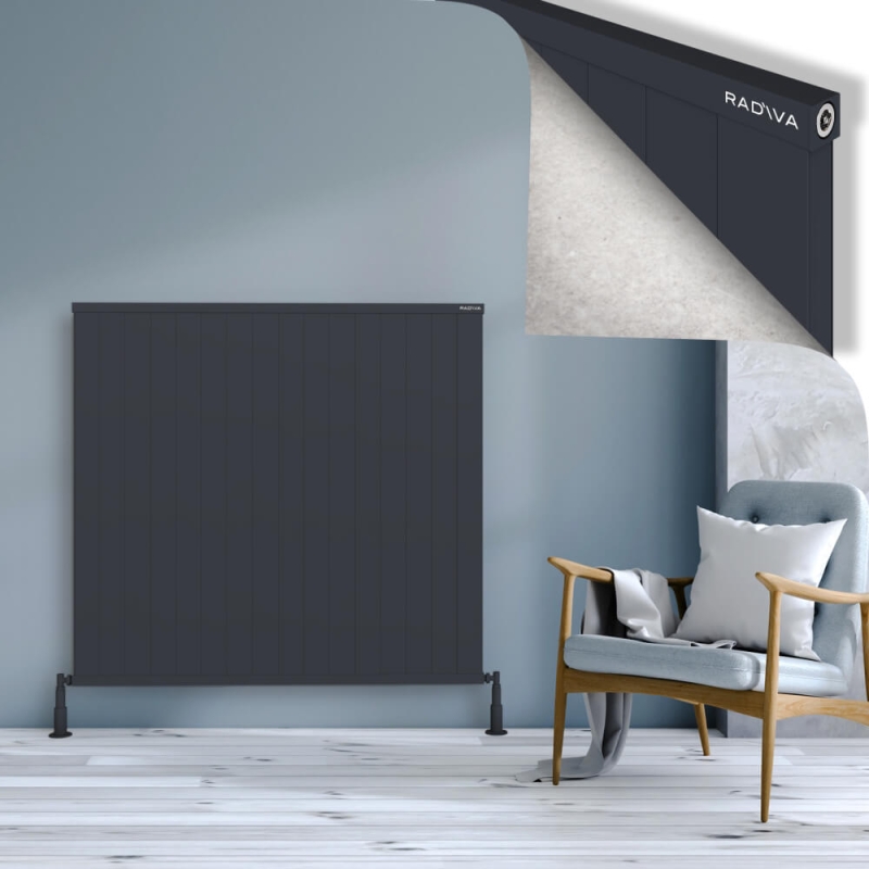 RIO Dekoratif Alüminyum Radyatör 1200x1604 Koyu Antrasit - 2RIO12001604B6TS