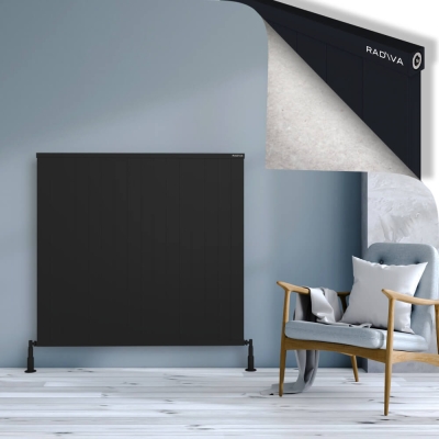 Radiva - RIO Dekoratif Alüminyum Radyatör 1200x1604 Siyah