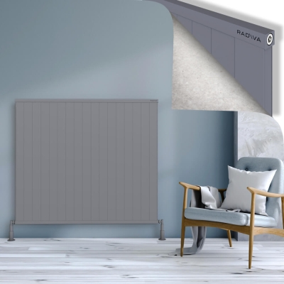 Radiva - RIO Dekoratif Alüminyum Radyatör 1200x1704 Gri (1)