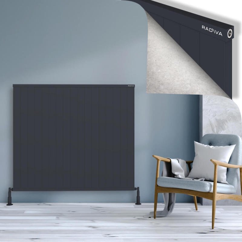 RIO Dekoratif Alüminyum Radyatör 1200x1704 Koyu Antrasit - 2RIO12001704B6TS