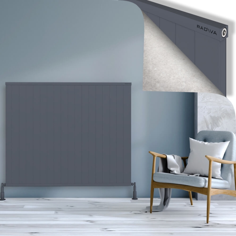 RIO Dekoratif Alüminyum Radyatör 1200x1804 Antrasit - 2RIO12001804B2TS