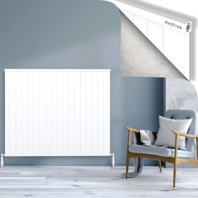 Radiva - RIO Dekoratif Alüminyum Radyatör 1200x1804 Beyaz - 400