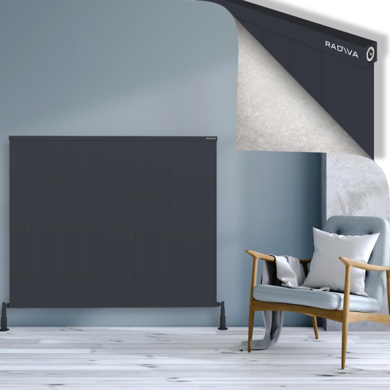 RIO Dekoratif Alüminyum Radyatör 1200x1804 Koyu Antrasit - 2RIO12001804B6TS