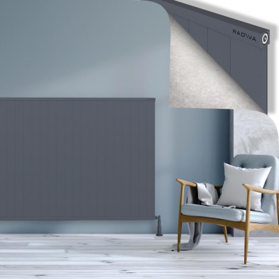 Radiva - RIO Dekoratif Alüminyum Radyatör 1200x2404 Antrasit
