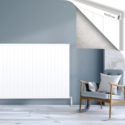 Radiva - RIO Dekoratif Alüminyum Radyatör 1200x2404 Beyaz (1)
