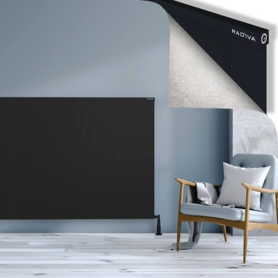 Radiva - RIO Dekoratif Alüminyum Radyatör 1200x2504 Siyah (1)