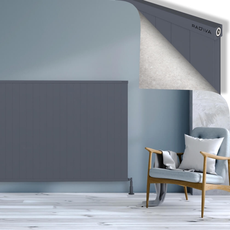 RIO Dekoratif Alüminyum Radyatör 1200x2804 Antrasit - 2RIO12002804B2TS