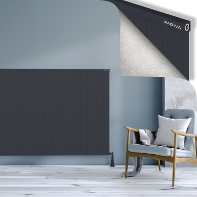 Radiva - RIO Dekoratif Alüminyum Radyatör 1200x3004 Koyu Antrasit (1)