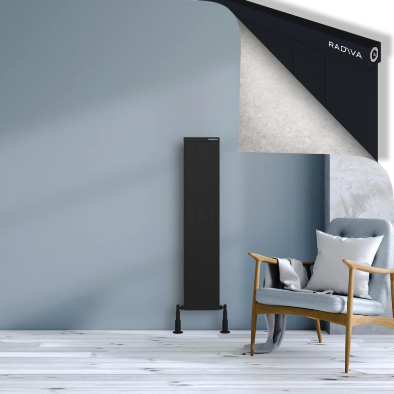 RIO Dekoratif Alüminyum Radyatör 1200x304 Siyah - 2RIO12000304B3TS