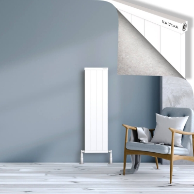 Radiva - RIO Dekoratif Alüminyum Radyatör 1200x404 Beyaz (1)