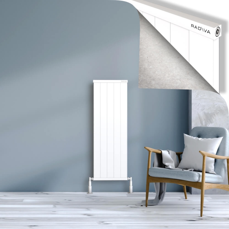 RIO Dekoratif Alüminyum Radyatör 1200x504 Beyaz - 2RIO12000504B1TS