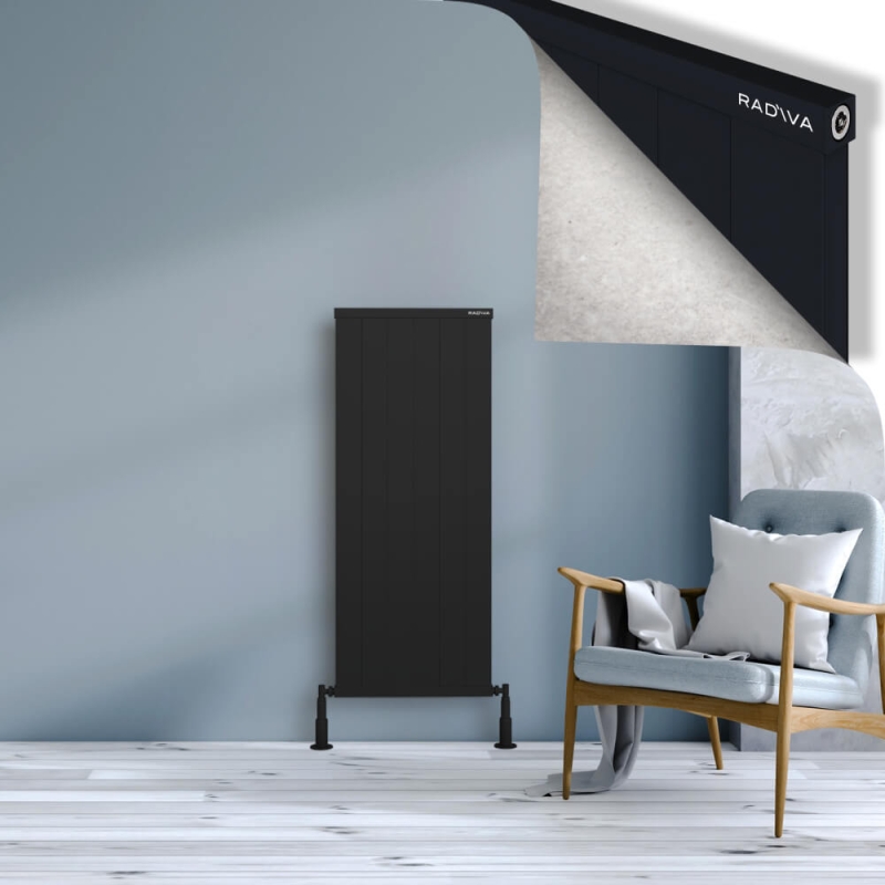 RIO Dekoratif Alüminyum Radyatör 1200x604 Siyah - 2RIO12000604B3TS