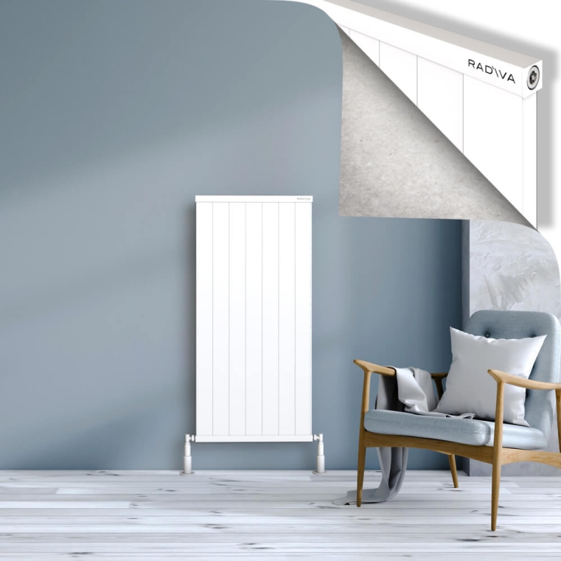 RIO Dekoratif Alüminyum Radyatör 1200x704 Beyaz - 2RIO12000704B1TS