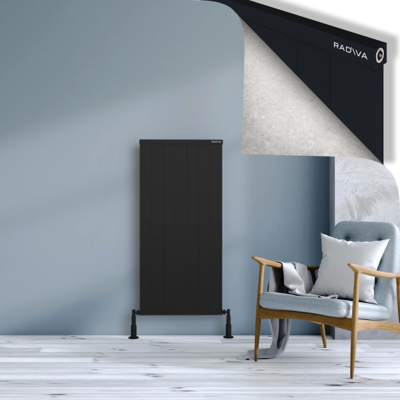 RIO Dekoratif Alüminyum Radyatör 1200x704 Siyah - 2RIO12000704B3TS