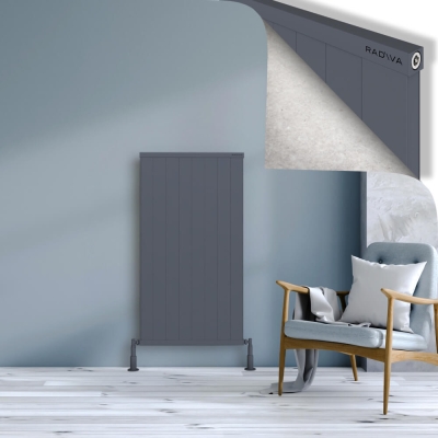 Radiva - RIO Dekoratif Alüminyum Radyatör 1200x804 Antrasit (1)