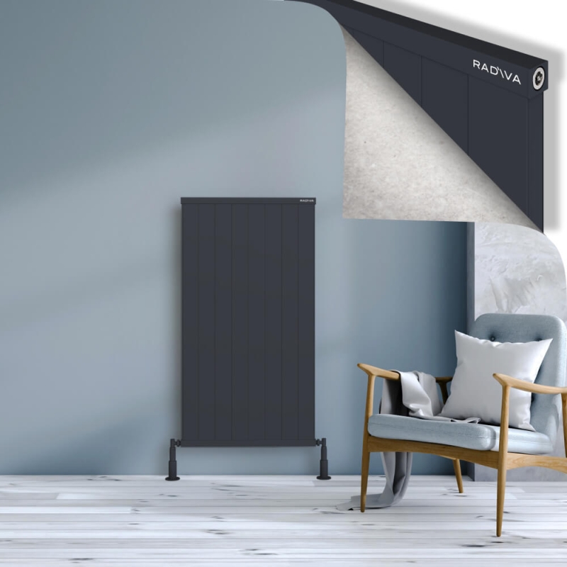 RIO Dekoratif Alüminyum Radyatör 1200x804 Koyu Antrasit - 2RIO12000804B6TS