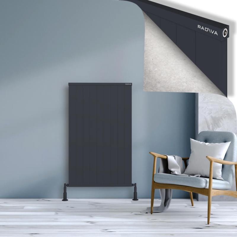 RIO Dekoratif Alüminyum Radyatör 1200x904 Koyu Antrasit - 2RIO12000904B6TS