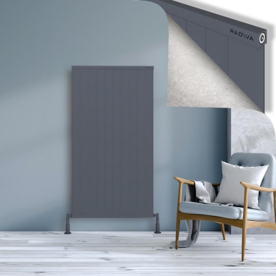 Radiva - RIO Dekoratif Alüminyum Radyatör 1500x1004 Antrasit