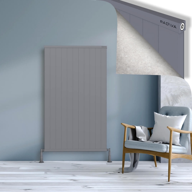 RIO Dekoratif Alüminyum Radyatör 1500x1104 Gri - 2RIO15001104BLTS