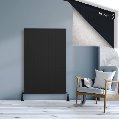 Radiva - RIO Dekoratif Alüminyum Radyatör 1500x1204 Siyah (1)