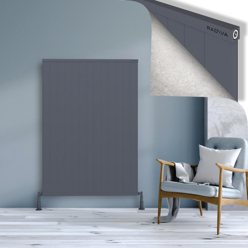 RIO Dekoratif Alüminyum Radyatör 1500x1304 Antrasit - 2RIO15001304B2TS