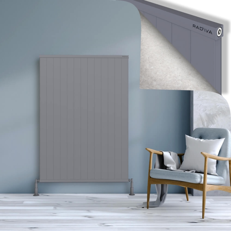 RIO Dekoratif Alüminyum Radyatör 1500x1304 Gri - 2RIO15001304BLTS