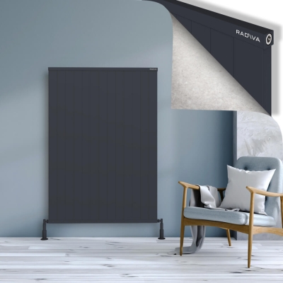 Radiva - RIO Dekoratif Alüminyum Radyatör 1500x1304 Koyu Antrasit (1)