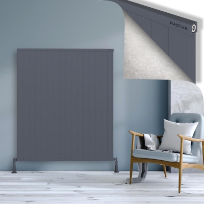 Radiva - RIO Dekoratif Alüminyum Radyatör 1500x1604 Antrasit