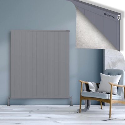 Radiva - RIO Dekoratif Alüminyum Radyatör 1500x1604 Gri
