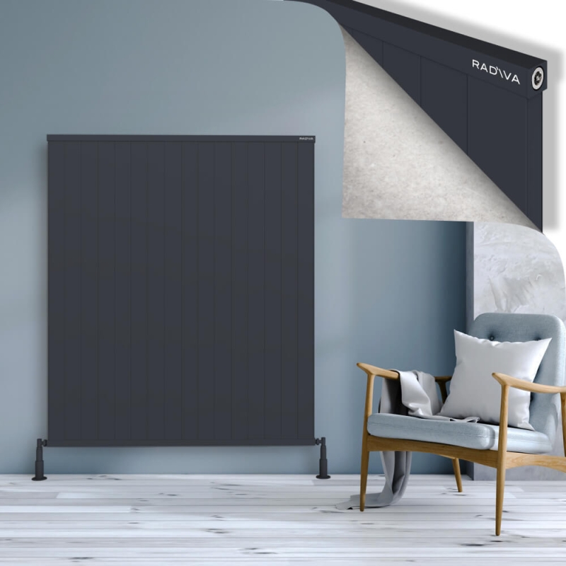 RIO Dekoratif Alüminyum Radyatör 1500x1604 Koyu Antrasit - 2RIO15001604B6TS