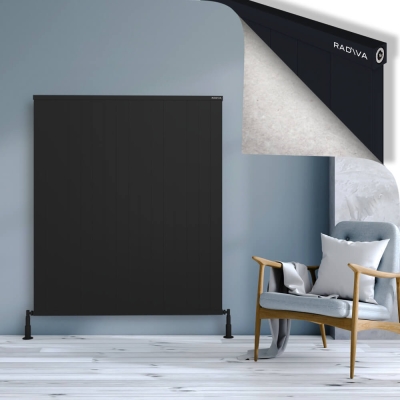 Radiva - RIO Dekoratif Alüminyum Radyatör 1500x1604 Siyah - 400