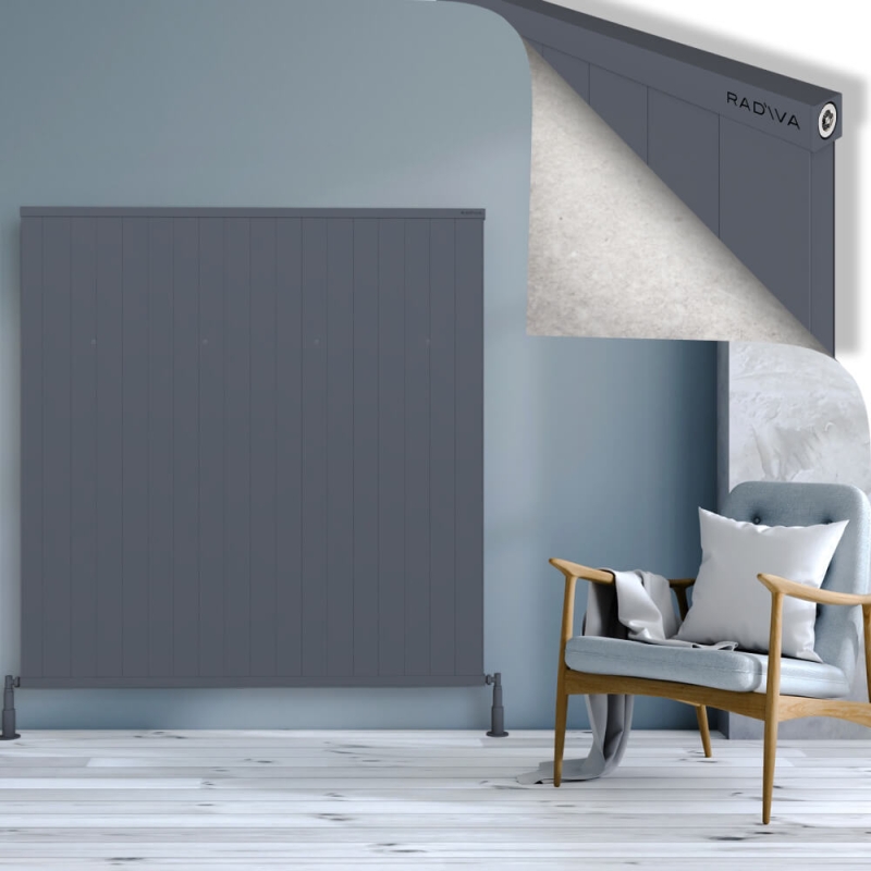 RIO Dekoratif Alüminyum Radyatör 1500x1804 Antrasit - 2RIO15001804B2TS