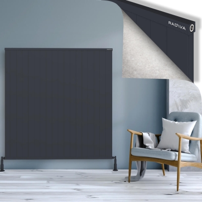 Radiva - RIO Dekoratif Alüminyum Radyatör 1500x1804 Koyu Antrasit (1)
