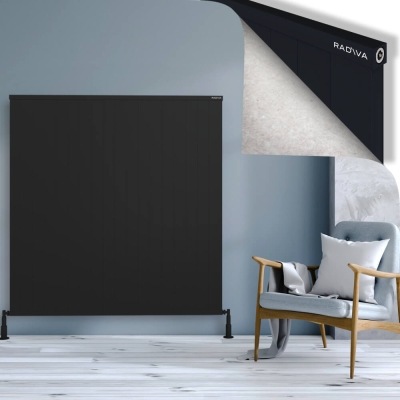 Radiva - RIO Dekoratif Alüminyum Radyatör 1500x1804 Siyah - 400