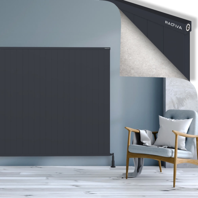 RIO Dekoratif Alüminyum Radyatör 1500x2304 Koyu Antrasit - 2RIO15002304B6TS