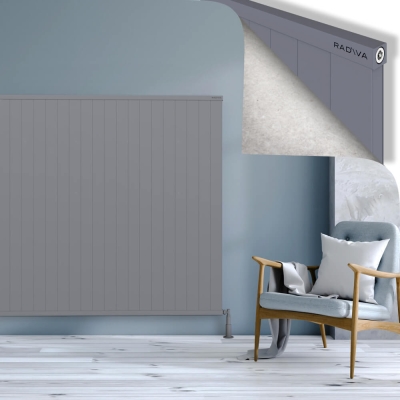 Radiva - RIO Dekoratif Alüminyum Radyatör 1500x2804 Gri - 400