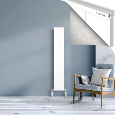 Radiva - RIO Dekoratif Alüminyum Radyatör 1500x304 Beyaz