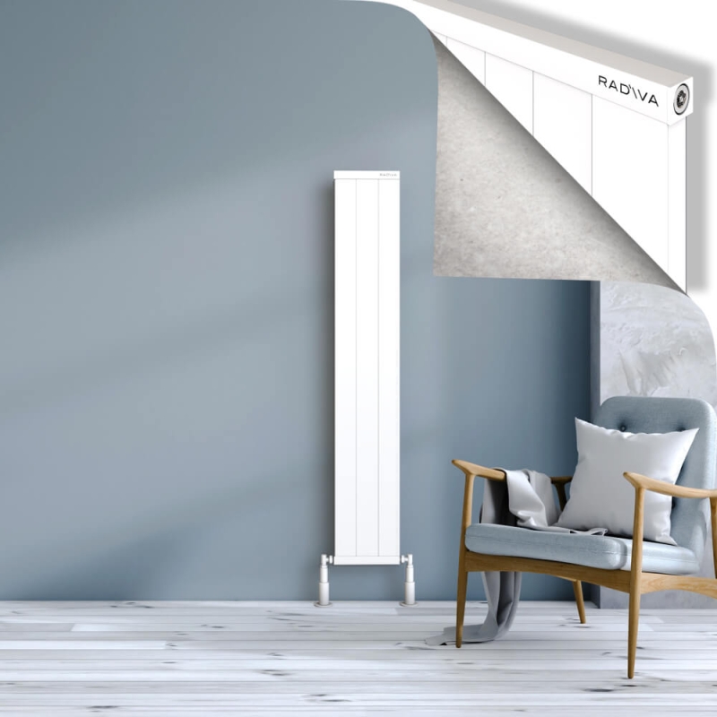 RIO Dekoratif Alüminyum Radyatör 1500x304 Beyaz - 2RIO15000304B1TS