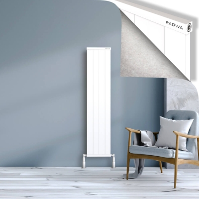 Radiva - RIO Dekoratif Alüminyum Radyatör 1500x404 Beyaz