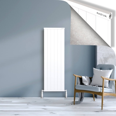 Radiva - RIO Dekoratif Alüminyum Radyatör 1500x604 Beyaz