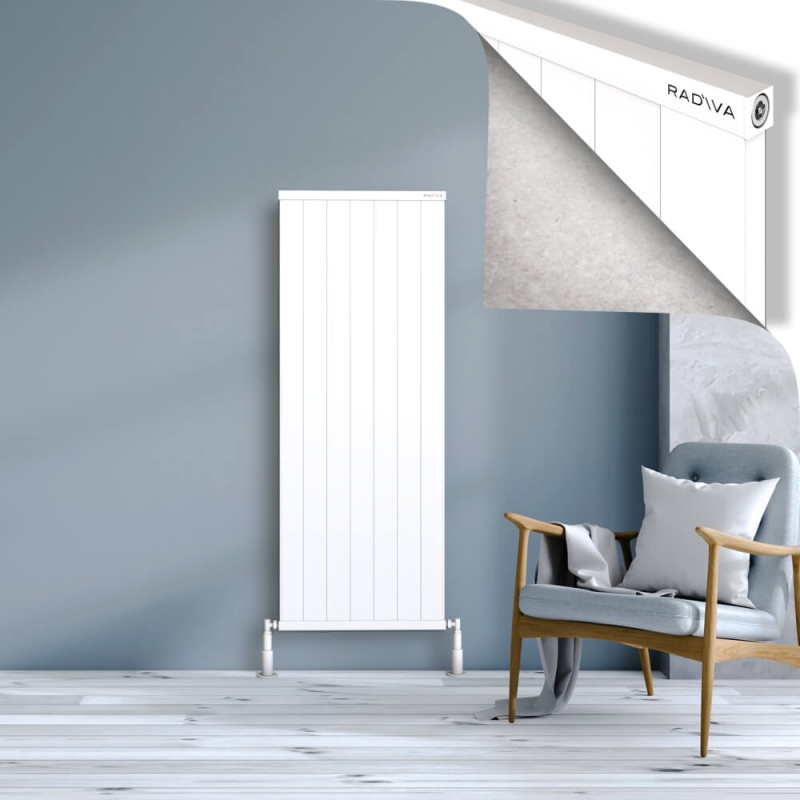 RIO Dekoratif Alüminyum Radyatör 1500x704 Beyaz - 2RIO15000704B1TS