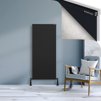 Radiva - RIO Dekoratif Alüminyum Radyatör 1500x804 Siyah